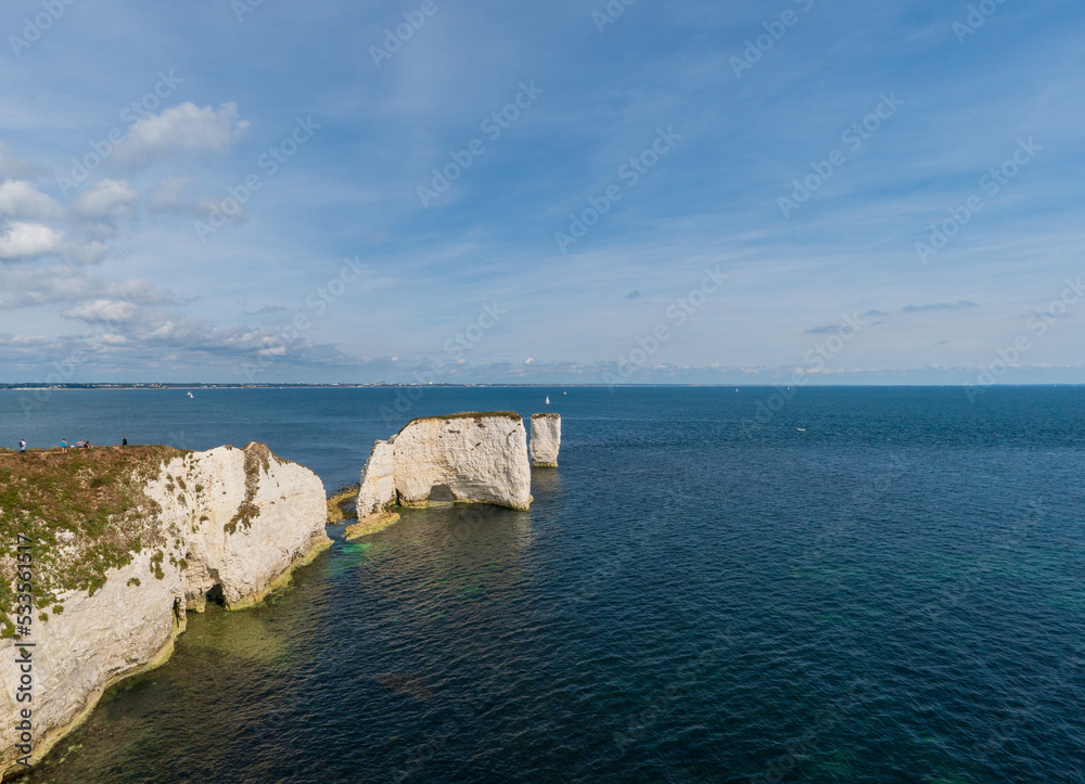 Old Harry Rocks in Dorset. Part of the Jurassic coast, a world heritage site