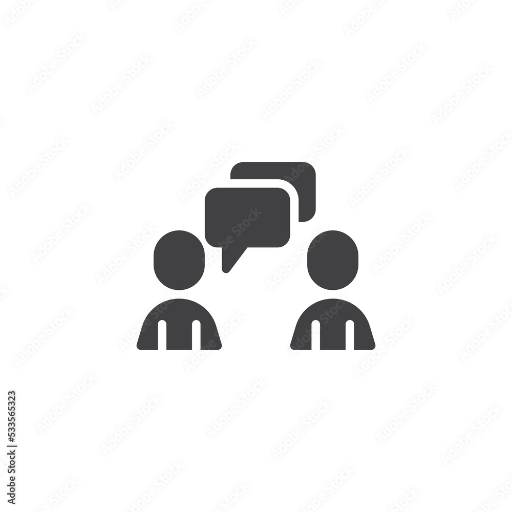 Chat talk vector icon Chat talk vector icon