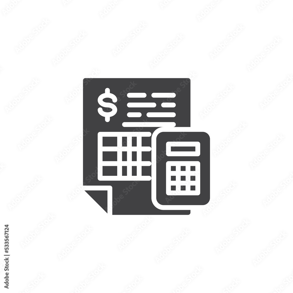 Budget planning vector icon Budget planning vector icon