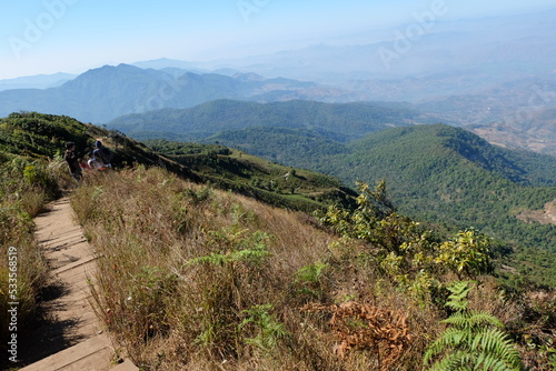 Natural landscape of Doi Inthanon national park- The Highest mountain peak in Chiang Mai, Thailand