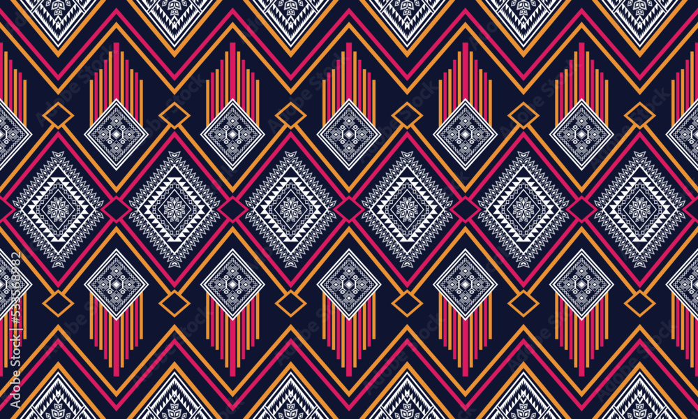 Geometric ethnic pattern for background,fabric,wrapping,clothing,wallpaper,batik,carpet,embroidery style.
