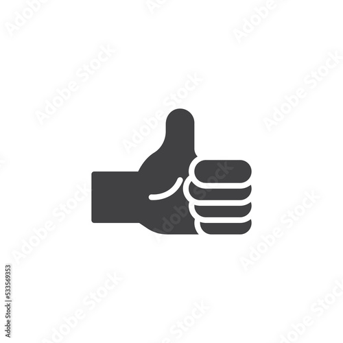 Thumb up vector icon