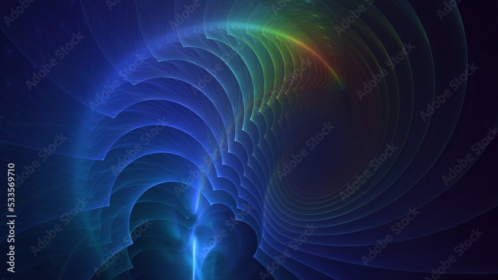 3D rendering abstract multicolor fractal light background 3D rendering abstract multicolor fractal light background