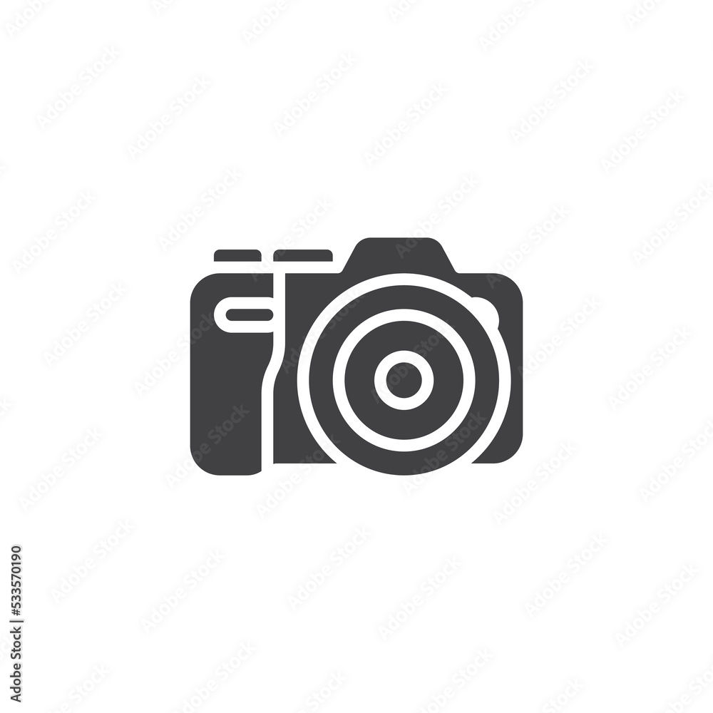 Photo camera vector icon