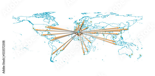 Vector Algeria concept map, export concept map for Algeria on white background suitable for export concepts. File is suitable for digital editing and size prints of all sizes.