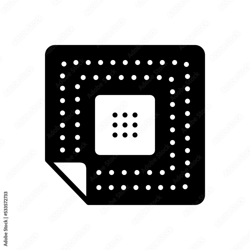Black solid icon for patches Black solid icon for patches