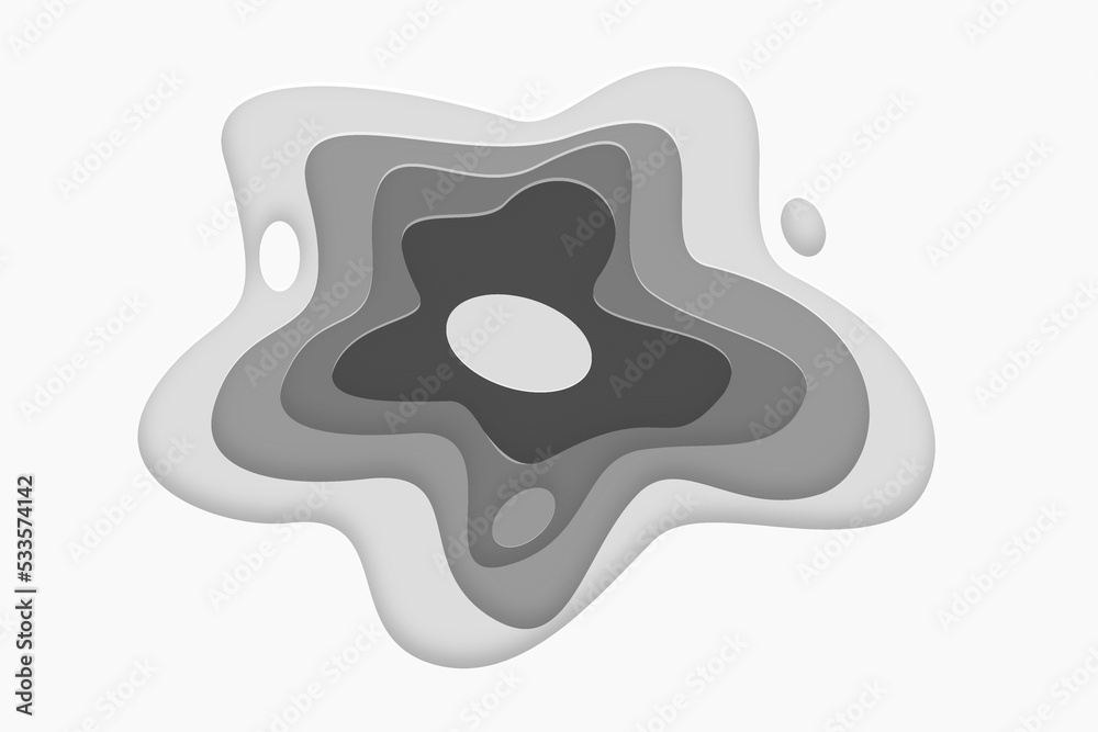 3D abstract background and grey and black paper cut shapes. Vector design layout for business presentations, flyers, posters and invitations 3D abstract background and grey and black paper cut shapes. Vector design layout for business presentations, flyers, posters and invitations