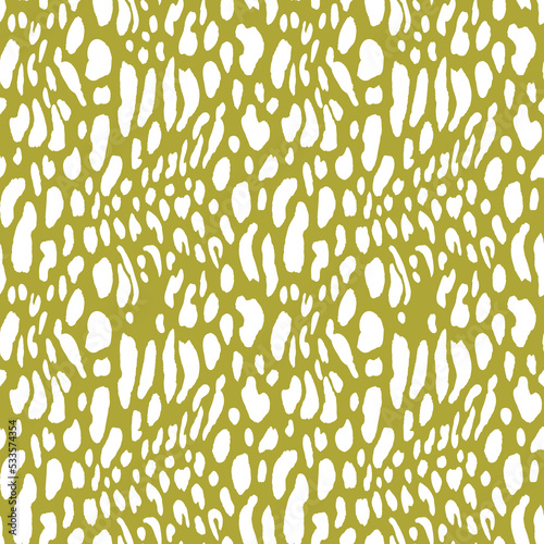 Abstract modern leopard seamless pattern. Animals trendy background. Color decorative vector stock illustration for print, card, postcard, fabric, textile. Modern ornament of stylized skin