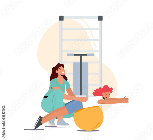 Patient Physiotherapy And Orthopedic Rehabilitation In Rehab Center, Restoring Health After Illness And Injury