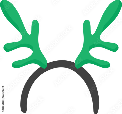 Hand Drawn reindeer headband illustration