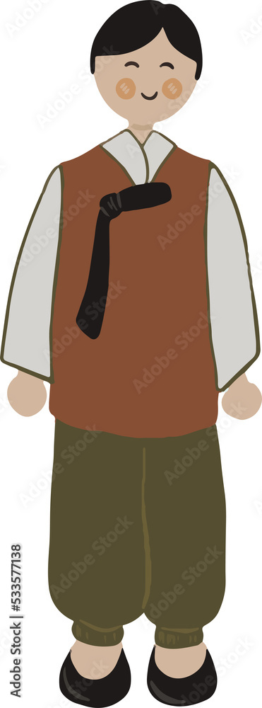 Naklejka premium Korean Boy