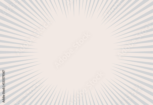 Comic and Manga background panel effect, shocked or surprised expression. Vector illustration of flat radial motion speed line in cartoon style. For speech bubbles, copy space, or pop art ads.