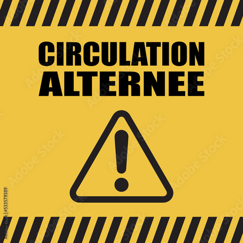 Logo circulation alternée.