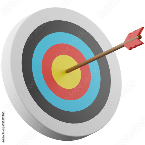 3d rendering of target archery © Arif