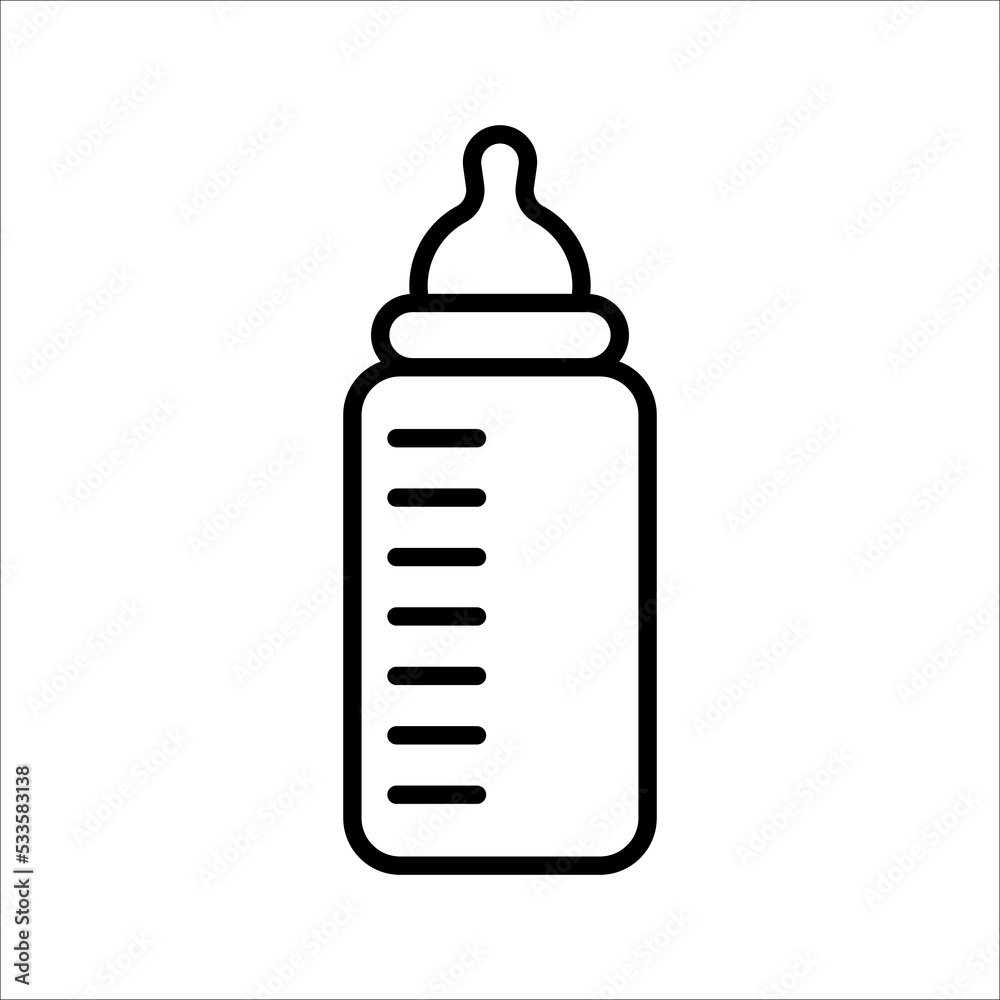 Milk Bottle icon vector design template Milk Bottle icon vector design template