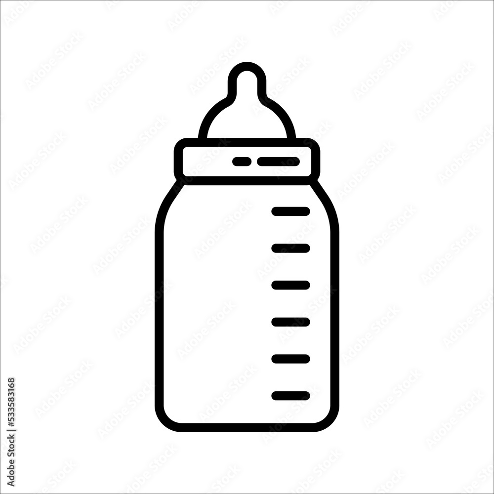 Milk Bottle icon vector design template Milk Bottle icon vector design template