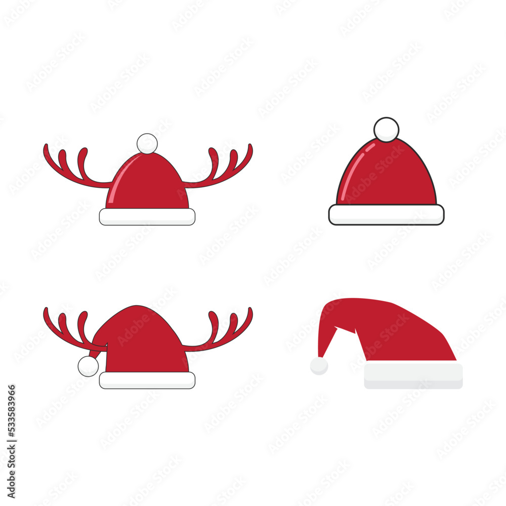 Santa cap icon vector Santa cap icon vector