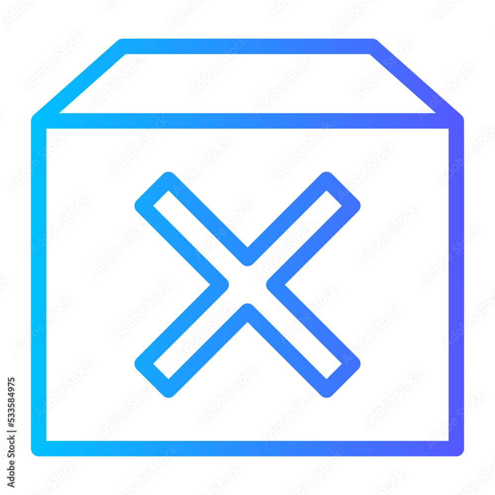 hazardous gradient icon