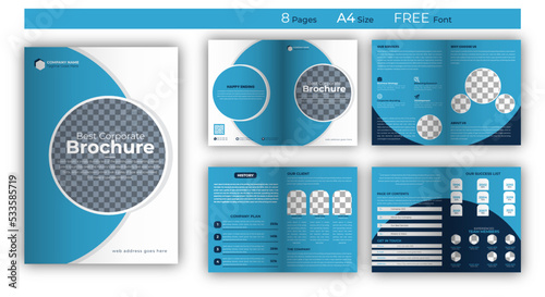 Multipage corporate brochure design