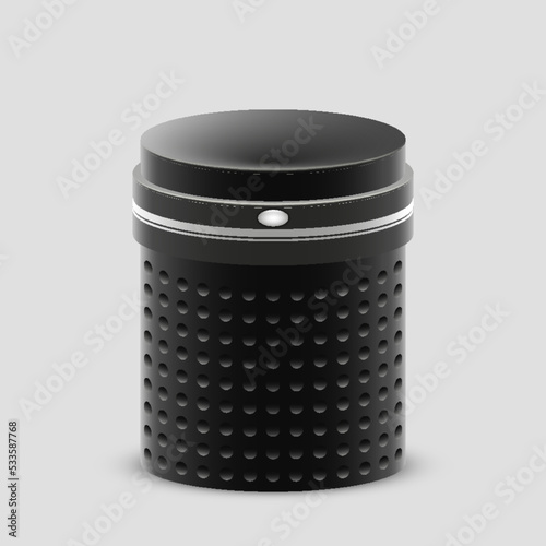 Realistic 3d humidifier with water, modern electric equipment for control climate in home