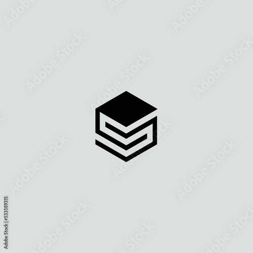 Initial S Book Building Logo Design photo