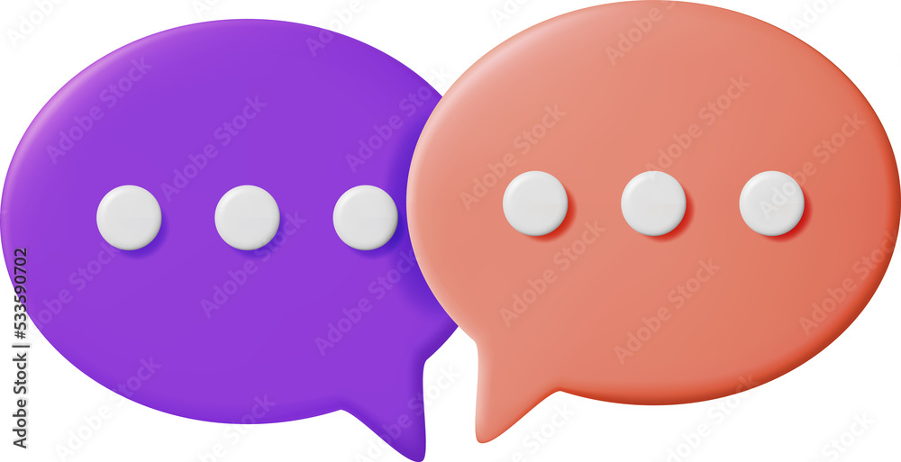 3D Blank Speech Bubble 3D Blank Speech Bubble