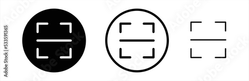 Scan qr code icon. Scaning qr code icon set. Scanning code sign. Code scanner icon. Barcode icons. Vector illustration.