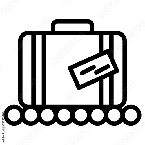 luggage check icon