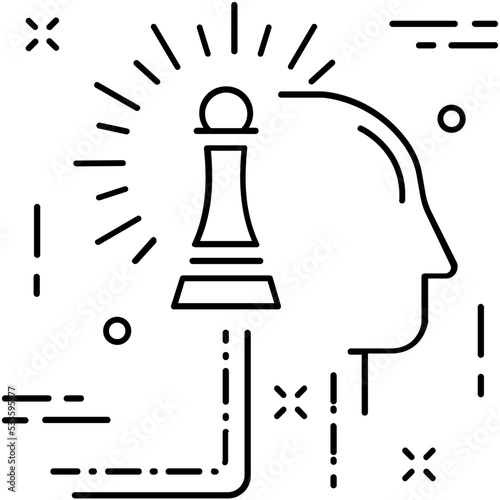Mindset Line Vector Icon