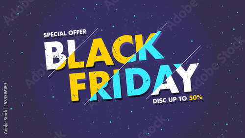 Special offer black friday banner design