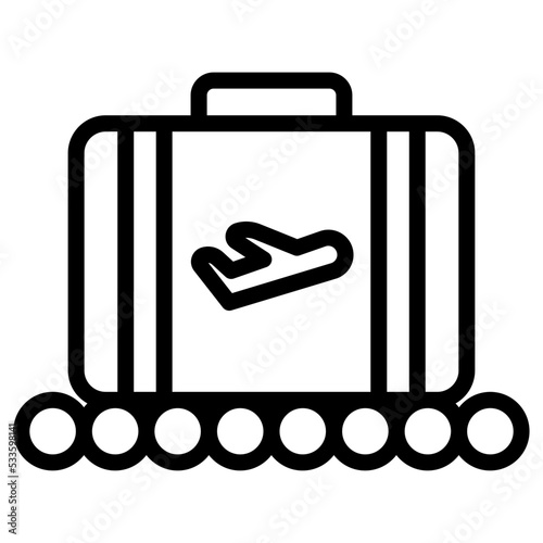 luggage check icon