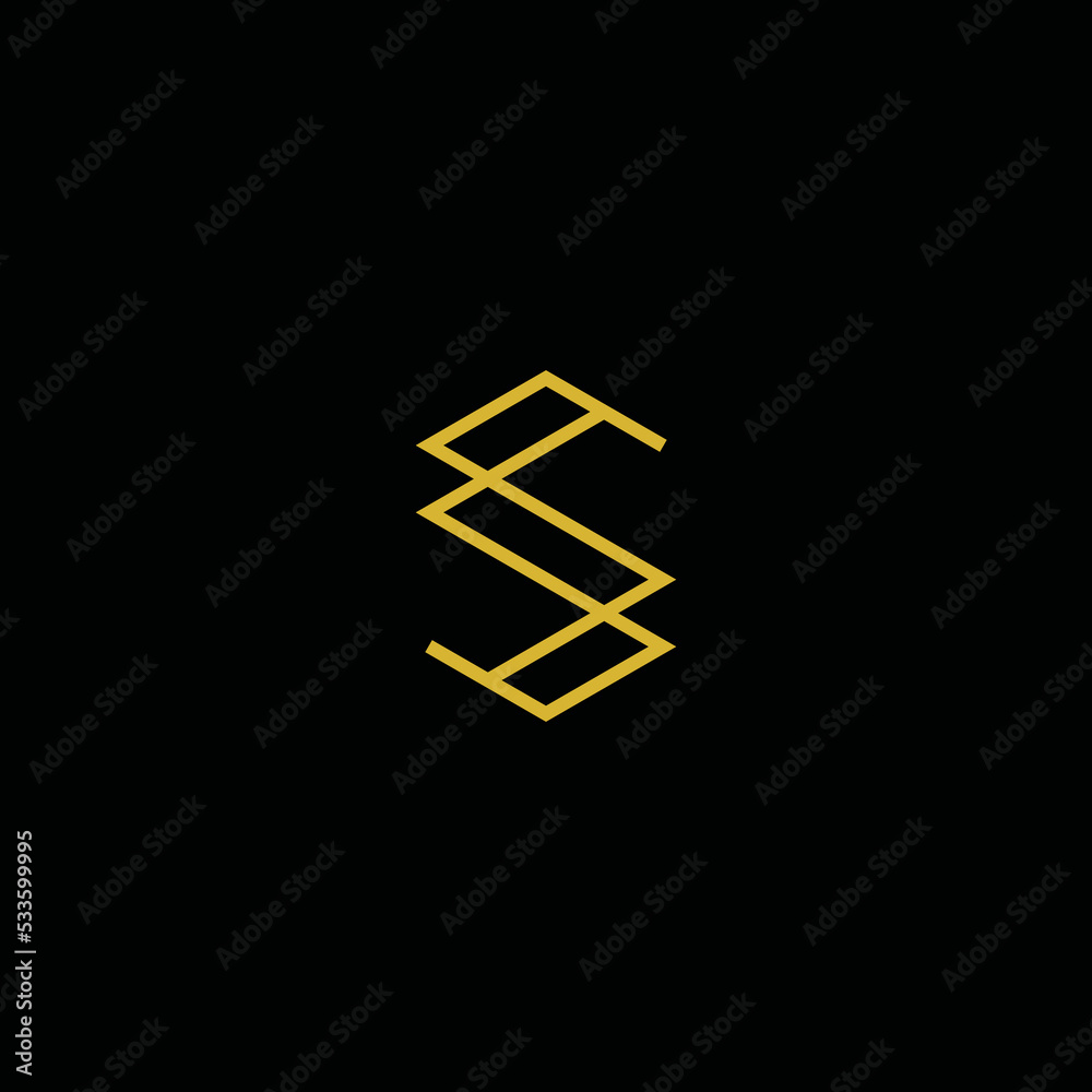 Simple Elegant S Vector Logo Design Simple Elegant S Vector Logo Design