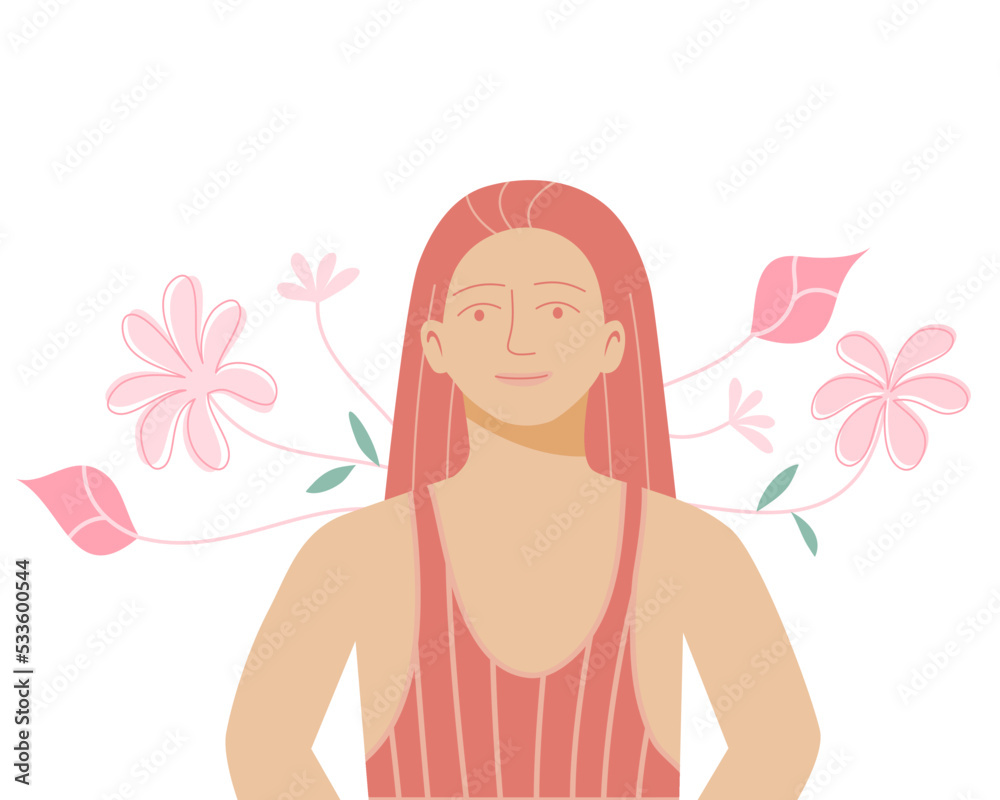 LGBT people standing with confidence and strong sense of self, self love concept. flat vector illustration.