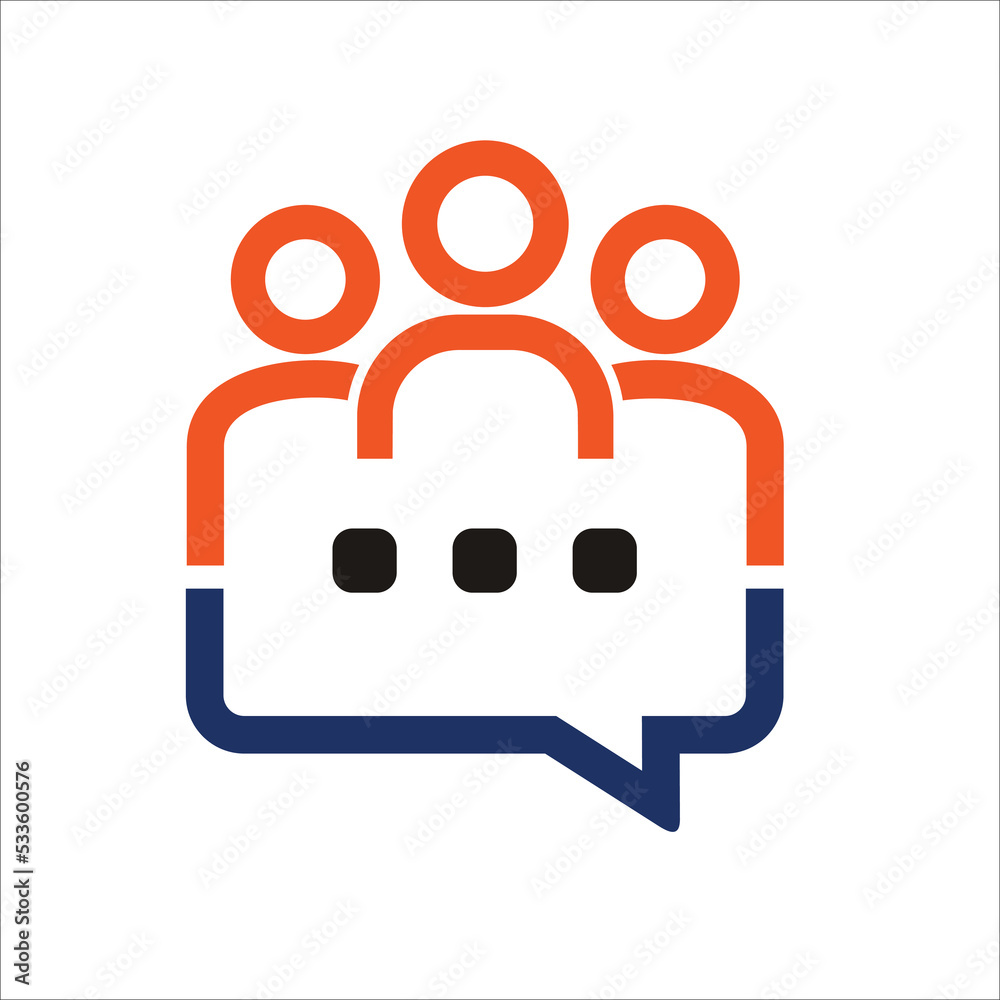 bubble talk with people face simple flat design vector. bubble talk with people face simple flat design vector.