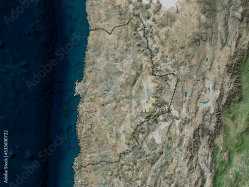 Antofagasta, Chile. High-res satellite. No legend