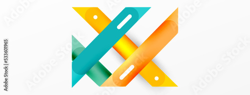 Background overlapping lines. Dynamic lines abstract wallpaper. Straight lines composition vector illustration for wallpaper banner background or landing page