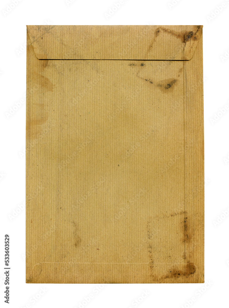 Old grunge brown paper envelope