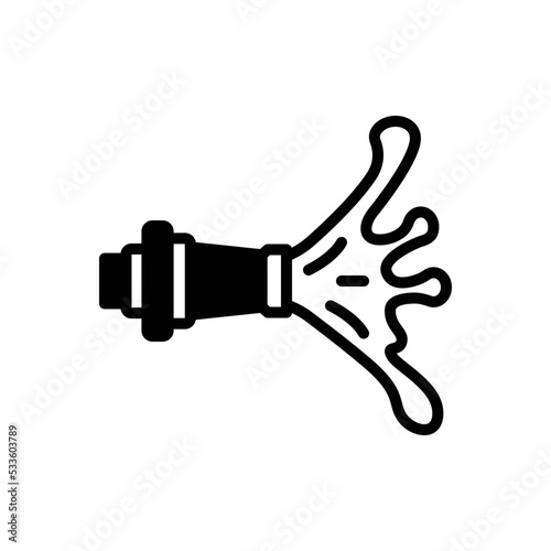 Black solid icon for squirt