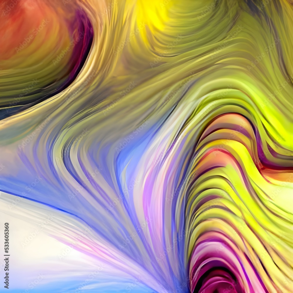 Fototapeta premium Liquid Color Splash background. Fluid painting abstract texture, art technique. Colorful mix of acrylic vibrant colors. Creativity and painting. Background for design, printing, pattern