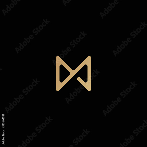Simple Elegant Monogram M Logo Design 