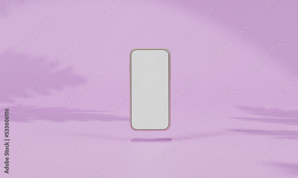 Screen Mock up with shadow color wall background,copy space. 3D rendering. Screen Mock up with shadow color wall background,copy space. 3D rendering.