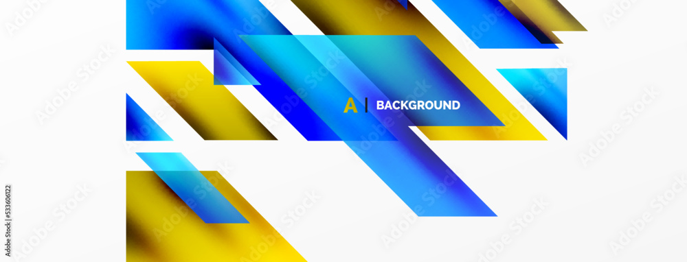 Fototapeta premium Modern trendy minimalist abstract background. Geometric pattern design, 3d and shadow effects. Vector Illustration