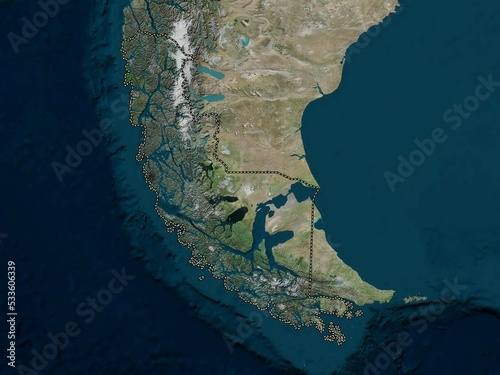 Magallanes y Antartica Chilena, Chile. High-res satellite. No legend photo