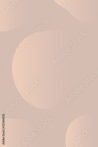 Wallpaper Mural abstract dusty pastel brown and beige background with smooth shapes and free space Torontodigital.ca