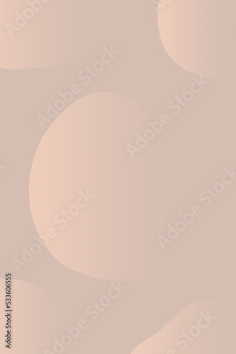 Wallpaper Mural abstract dusty pastel brown and beige background with smooth shapes and free space Torontodigital.ca