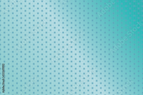 Background of light blue oriental traditional hemp fabric pattern