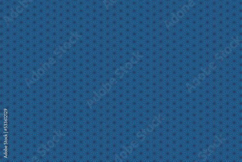 Background of blue oriental traditional hemp fabric pattern