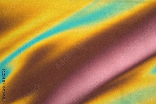 Colorful gradient grainy texture with fabric texture