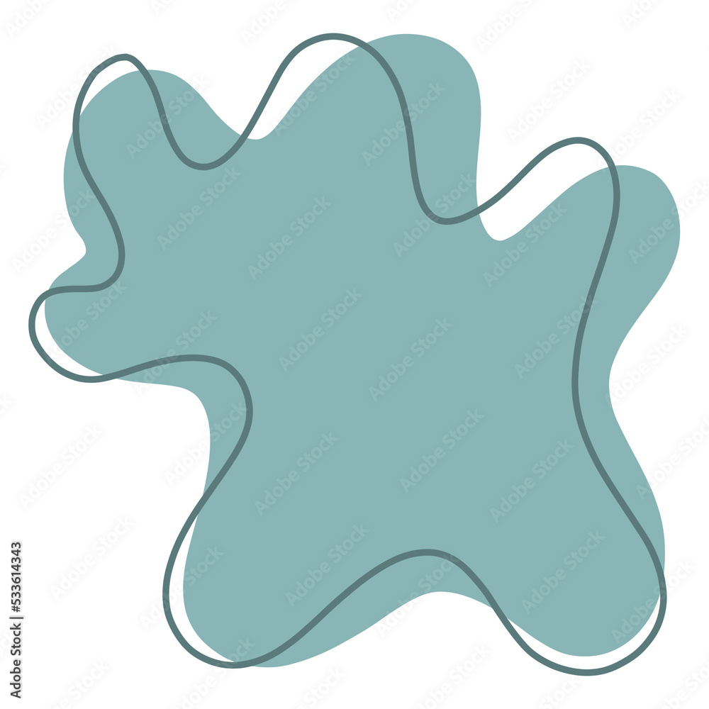 Abstract shape hand drawn doodle illustration Abstract shape hand drawn doodle illustration