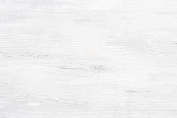 Wooden shabby texture of the old table. White wood background.  Top view.